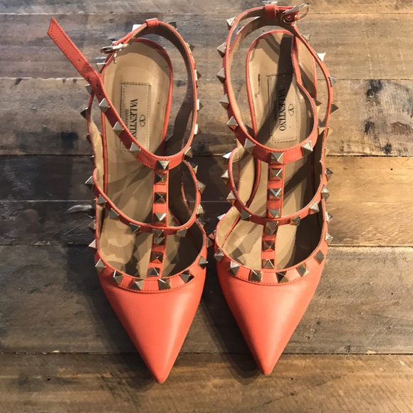 Valentino Shoes - Valentino Rockstud Limited Edition Coral
